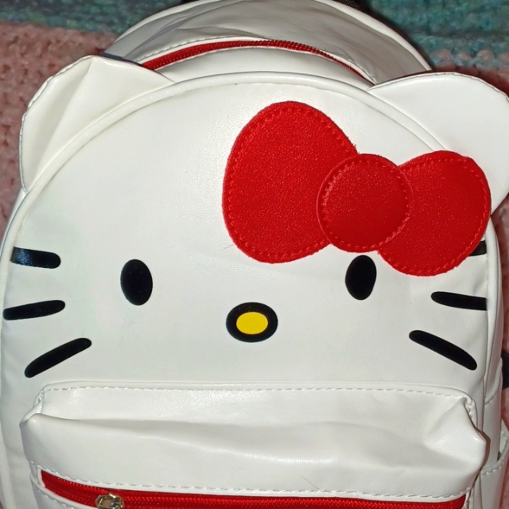 Hello Kitty PU Leather Mini Backpack
